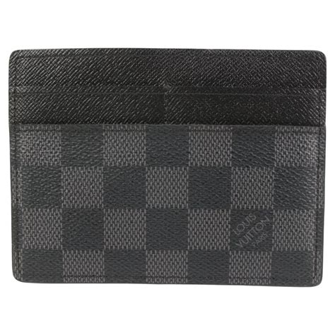 louis vuitton black damier card holder